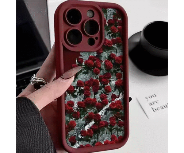 1 Protector para Iphone retro rose esmerilado