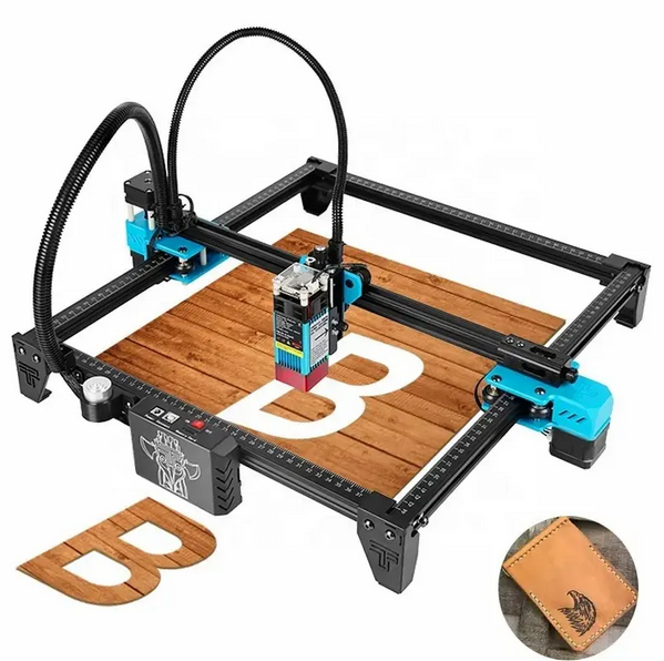 Máquina WOTREES de grabado láser de diodo de 10W T, madera contrachapada, caucho, integración de fábrica, alta calidad