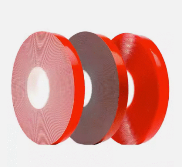 Cinta sin costuras de doble cara acrílica de película roja transparente de fuerte adhesión impermeable al por mayor para gancho de uñas para múltiples aplicaciones
