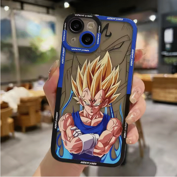 WEFSDFDF Protector para Iphone transparente esmerilado Vegeta
