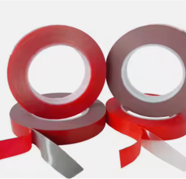 Cinta sin costuras de doble cara acrílica de película roja transparente de fuerte adhesión impermeable al por mayor para gancho de uñas para múltiples aplicaciones
