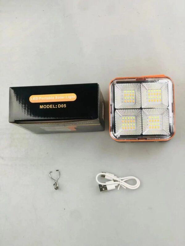 Reflector led portátil recargable / 40 W / 120 Lumens / con panel solar