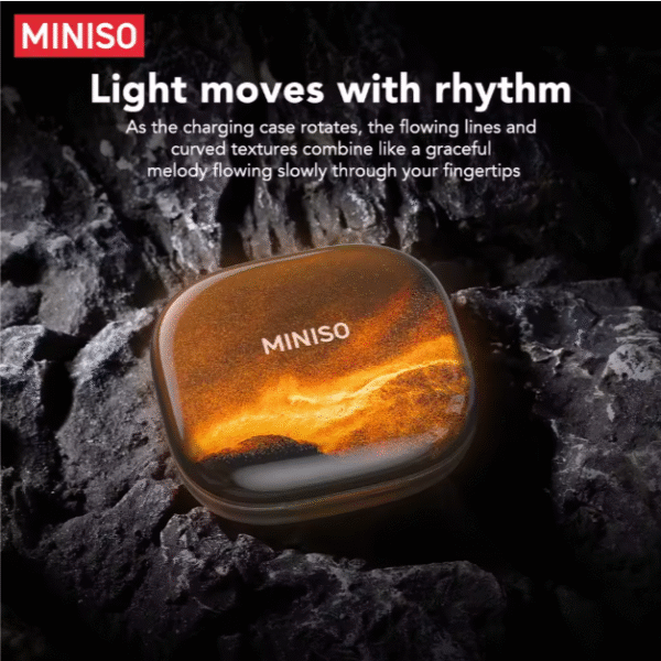 Auriculares MINISO MS185 TWS con Calidad de Sonido HiFi 5.4 para Bluetooth, Efecto de Iluminación Color Streamer, Cancelación de Ruido