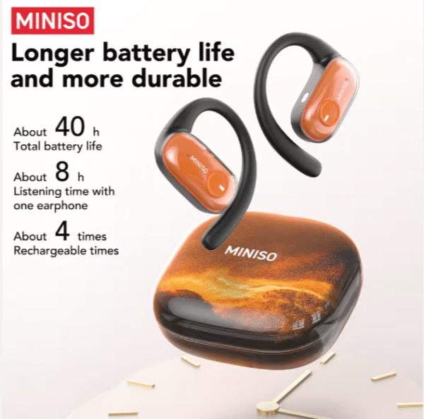 Auriculares MINISO MS185 TWS con Calidad de Sonido HiFi 5.4 para Bluetooth, Efecto de Iluminación Color Streamer, Cancelación de Ruido