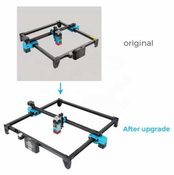 Kit de Extensión para Grabado Láser Twotrees TTS, Tamaño 600x600mm