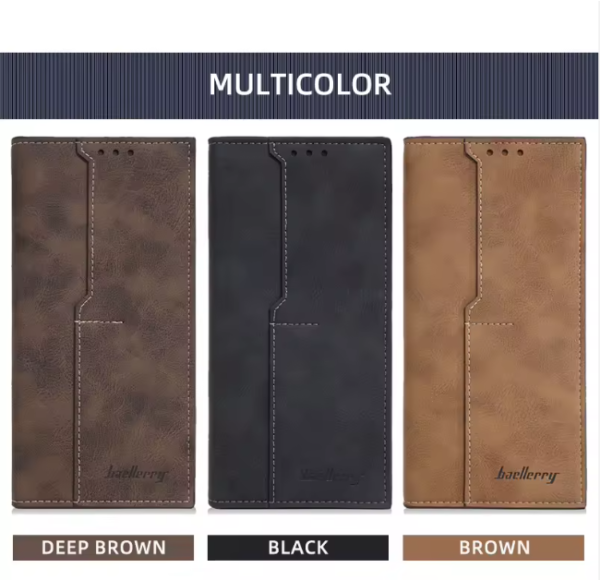 Baellerry Slim Minimalist Long Wallet – para Tarjetas y Billetes