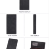 Baellerry Slim Minimalist Long Wallet – para Tarjetas y Billetes