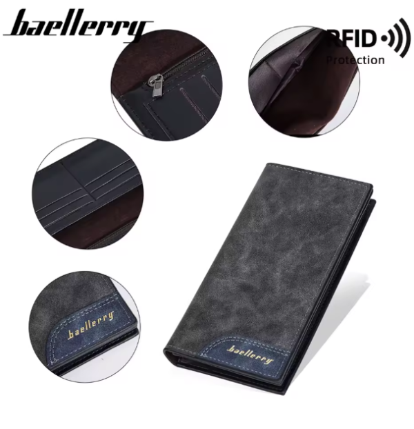 Billetera Baellerry con Cierre – Seguridad RFID y Organización